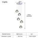 GobekUsa Crystal LED Chandelier for Luxe Living Spaces