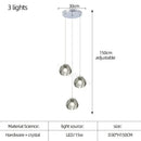GobekUsa Crystal LED Chandelier for Luxe Living Spaces