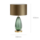 GobekUsa Glass Table Lamp: Modern, Oversized, Simple Lighting for Bedroom and Living Room