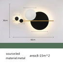 GobekUsa Circular Sofa Luxury Wall Lamp: Simple Modern Nordic Bedroom Lighting
