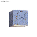 GobekUsa Nordic Terrazzo Wall Sconce - Up Down Hotel Light (Red/White/Blue)