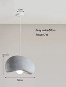 GobekUsa Cream Cloud Chandelier: Modern LED Pendant Lamp for Home, Restaurant, Bar