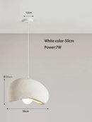 GobekUsa Cream Cloud Chandelier: Modern LED Pendant Lamp for Home, Restaurant, Bar