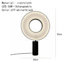 GobekUsa Dix Heures Round Fabric LED Pendant Light for Parlor, Hotel, and Dining Room