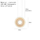 GobekUsa Dix Heures Round Fabric LED Pendant Light for Parlor, Hotel, and Dining Room
