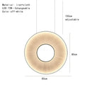 GobekUsa Dix Heures Round Fabric LED Pendant Light for Parlor, Hotel, and Dining Room