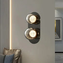 GobekUsa Glass Ball Sconce Lamps Round Wall Decor Lights for Luxurious Room & Aisle