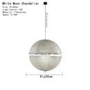 GobekUsa Designer Moon Pendant Chandelier High-end LED Lighting for Living Room Bedroom