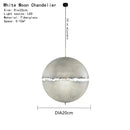 GobekUsa Designer Moon Pendant Chandelier High-end LED Lighting for Living Room Bedroom