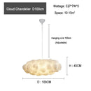 GobekUsa Cloud Chandelier: Modern White Pendant Lamp for Commercial and Home Spaces