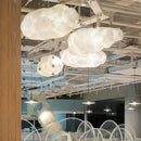 GobekUsa Cloud Chandelier: Modern White Pendant Lamp for Commercial and Home Spaces