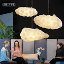 GobekUsa Cloud Chandelier: Modern White Pendant Lamp for Commercial and Home Spaces