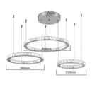 GobekUsa Crystal LED Chandeliers: Modern Pendant Light for Living Room.