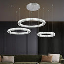 GobekUsa Crystal LED Chandeliers: Modern Pendant Light for Living Room.