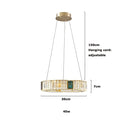 GobekUsa Golden LED Ring Chandelier for Modern Luxury Living and Dining Spaces