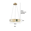 GobekUsa Golden LED Ring Chandelier for Modern Luxury Living and Dining Spaces