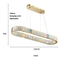 GobekUsa Golden LED Ring Chandelier for Modern Luxury Living and Dining Spaces