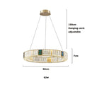 GobekUsa Golden LED Ring Chandelier for Modern Luxury Living and Dining Spaces