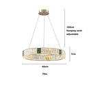 GobekUsa Golden LED Ring Chandelier for Modern Luxury Living and Dining Spaces