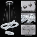 GobekUsa Crystal LED Chandelier Pendant Light for Modern Luxury Living Dining Room Décor
