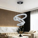 GobekUsa Crystal LED Chandelier Pendant Light for Modern Luxury Living Dining Room Décor