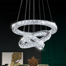 GobekUsa Crystal LED Chandelier Pendant Light for Modern Luxury Living Dining Room Décor