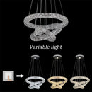 GobekUsa Crystal LED Chandelier Pendant Light for Modern Luxury Living Dining Room Décor