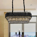 GobekUsa Modern Crystal Block Island Pendant Light
