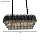 GobekUsa Modern Crystal Block Island Pendant Light
