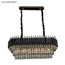 GobekUsa Modern Crystal Block Island Pendant Light