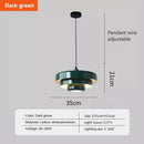 GobekUsa Dark Green LED Pendant Light for Home Decor and Restaurant Fixtures