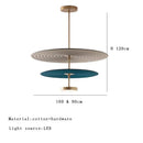 GobekUsa Cotton Round LED Pendant Lights Green Red Art Decoration Offices Bedrooms