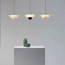 GobekUsa Cream Wind Milk Glass Pendant Lights LED E27 Modern Kitchen Island Dining