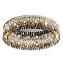 GobekUsa Crystal Chrome Ceiling Lamp - Simple Modern Nordic Living Room Dining Bedroom Lighting