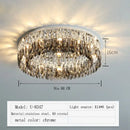 GobekUsa Crystal Chrome Ceiling Lamp - Simple Modern Nordic Living Room Dining Bedroom Lighting