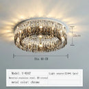 GobekUsa Crystal Chrome Ceiling Lamp - Simple Modern Nordic Living Room Dining Bedroom Lighting