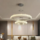GobekUsa Elegant Chrome Crystal Chandelier for Dining Room Living Room Bedroom Hallway