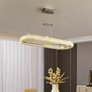 GobekUsa Elegant Chrome Crystal Chandelier for Dining Room Living Room Bedroom Hallway