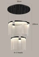 GobekUsa Elegant LED Ceiling Chandelier for Modern Bedroom and Dining Room