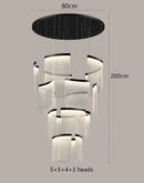 GobekUsa Elegant LED Ceiling Chandelier for Modern Bedroom and Dining Room