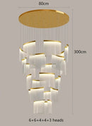 GobekUsa Elegant LED Ceiling Chandelier for Modern Bedroom and Dining Room