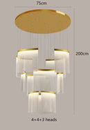 GobekUsa Elegant LED Ceiling Chandelier for Modern Bedroom and Dining Room