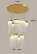 GobekUsa Elegant LED Ceiling Chandelier for Modern Bedroom and Dining Room