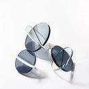 GobekUsa Intersect Glass Ball Semicircle Decoration - Transparent Geometric Home Decor