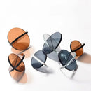 GobekUsa Intersect Glass Ball Semicircle Decoration - Transparent Geometric Home Decor
