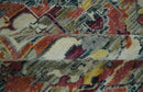 Modern Transitional 8x10 Ivory, Rust, Yellow and Charcoal Serapi wool Area Rug by The Rug Decor