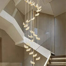 GobekUsa Butterfly Staircase Pendant Lights Loft Style Lamps