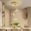 GobekUsa Butterfly Staircase Pendant Lights Loft Style Lamps