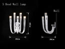 GobekUsa Glass Chandelier LED Hanging Light for Living Room Bedroom Dining Room - 2024 Collection.
