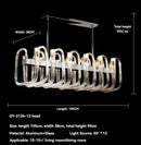 GobekUsa Glass Chandelier LED Hanging Light for Living Room Bedroom Dining Room - 2024 Collection.
